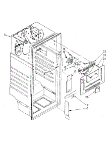 Liner parts for Kenmore Refrigerator 106.8798300 (1068798300, 106 8798300) from AppliancePartsPros.com