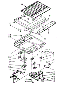 Compartment Separator parts for Kenmore Refrigerator 106.8798300 (1068798300, 106 8798300) from AppliancePartsPros.com