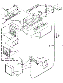 Icemaker parts for Kenmore Refrigerator 106.8798300 (1068798300, 106 8798300) from AppliancePartsPros.com