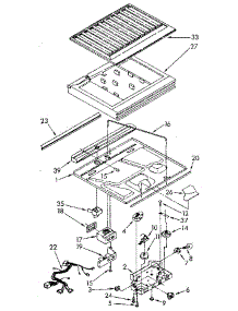 Compartment Separator parts for Kenmore Refrigerator 106.8798614 (1068798614, 106 8798614) from AppliancePartsPros.com