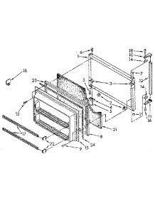 Freezer Door parts for Kenmore Refrigerator 106.8798614 (1068798614, 106 8798614) from AppliancePartsPros.com