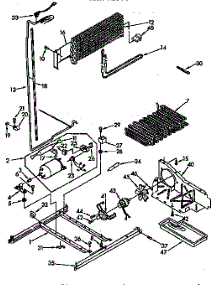 Unit parts for Kenmore Refrigerator 106.8798614 (1068798614, 106 8798614) from AppliancePartsPros.com