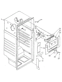Liner parts for Kenmore Refrigerator 106.9304280 (1069304280, 106 9304280) from AppliancePartsPros.com