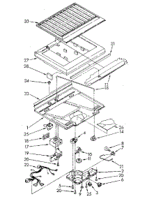Compartment Separator parts for Kenmore Refrigerator 106.9304280 (1069304280, 106 9304280) from AppliancePartsPros.com