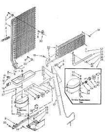 Unit parts for Kenmore Refrigerator 106.9304280 (1069304280, 106 9304280) from AppliancePartsPros.com