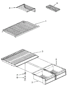Shelf parts for Kenmore Refrigerator 106.9304293 (1069304293, 106 9304293) from AppliancePartsPros.com