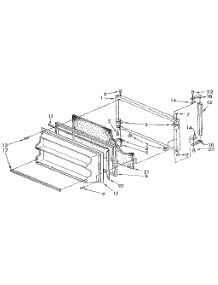 Freezer Door parts for Kenmore Refrigerator 106.9304293 (1069304293, 106 9304293) from AppliancePartsPros.com