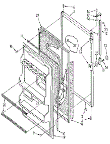 Refrigerator Door parts for Kenmore Refrigerator 106.9304293 (1069304293, 106 9304293) from AppliancePartsPros.com