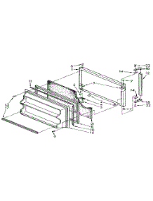 Freezer Door parts for Kenmore Refrigerator 106.9304703 (1069304703, 106 9304703) from AppliancePartsPros.com