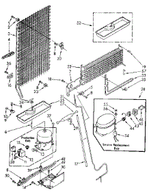 Unit parts for Kenmore Refrigerator 106.9304703 (1069304703, 106 9304703) from AppliancePartsPros.com