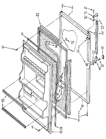 Refrigerator Door parts for Kenmore Refrigerator 106.9304703 (1069304703, 106 9304703) from AppliancePartsPros.com