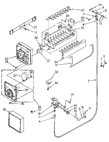 Icemaker parts for Kenmore Refrigerator 106.9304703 (1069304703, 106 9304703) from AppliancePartsPros.com