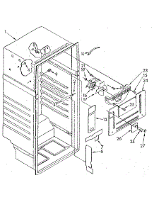 Liner parts for Kenmore Refrigerator 106.9306280 (1069306280, 106 9306280) from AppliancePartsPros.com