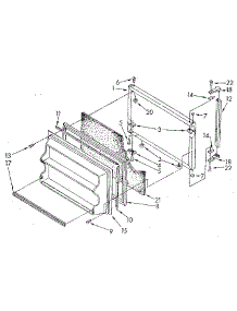 Freezer Door parts for Kenmore Refrigerator 106.9306280 (1069306280, 106 9306280) from AppliancePartsPros.com