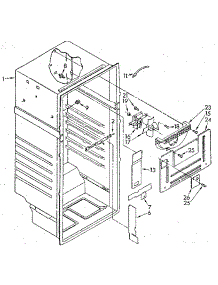 Liner parts for Kenmore Refrigerator 106.9306700 (1069306700, 106 9306700) from AppliancePartsPros.com