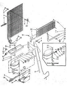 Unit parts for Kenmore Refrigerator 106.9306700 (1069306700, 106 9306700) from AppliancePartsPros.com