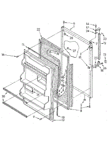 Refrigerator Door parts for Kenmore Refrigerator 106.9306700 (1069306700, 106 9306700) from AppliancePartsPros.com