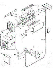 Icemaker parts for Kenmore Refrigerator 106.9306700 (1069306700, 106 9306700) from AppliancePartsPros.com