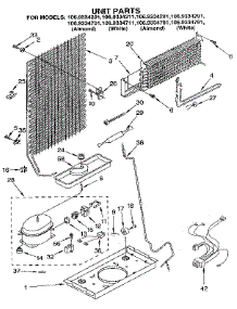 Unit parts for Kenmore Refrigerator 106.9334711 (1069334711, 106 9334711) from AppliancePartsPros.com