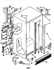 Cabinet parts for Kenmore Refrigerator 106.9410082 (1069410082, 106 9410082) from AppliancePartsPros.com