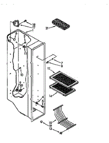 Freezer Liner parts for Kenmore Refrigerator 106.9410082 (1069410082, 106 9410082) from AppliancePartsPros.com