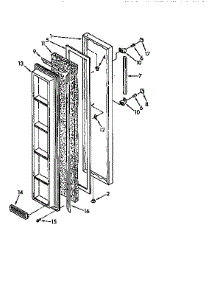 Freezer Door parts for Kenmore Refrigerator 106.9410082 (1069410082, 106 9410082) from AppliancePartsPros.com