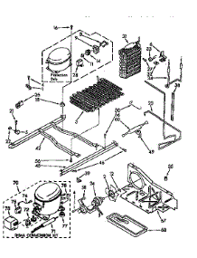 Unit parts for Kenmore Refrigerator 106.9410082 (1069410082, 106 9410082) from AppliancePartsPros.com