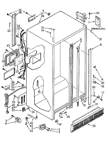 Cabinet parts for Kenmore Refrigerator 106.9412380 (1069412380, 106 9412380) from AppliancePartsPros.com