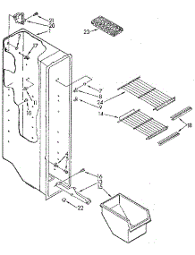 Freezer Liner parts for Kenmore Refrigerator 106.9412380 (1069412380, 106 9412380) from AppliancePartsPros.com
