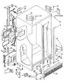 Cabinet parts for Kenmore Refrigerator 106.9505511 (1069505511, 106 9505511) from AppliancePartsPros.com