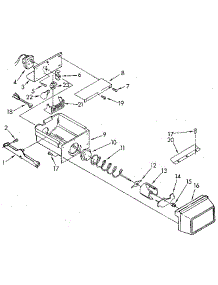 Freezer Interior parts for Kenmore Refrigerator 106.9505511 (1069505511, 106 9505511) from AppliancePartsPros.com