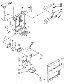 Dispenser Front parts for Kenmore Refrigerator 106.9505511 (1069505511, 106 9505511) from AppliancePartsPros.com