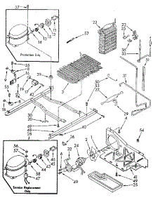 Unit parts for Kenmore Refrigerator 106.9505511 (1069505511, 106 9505511) from AppliancePartsPros.com