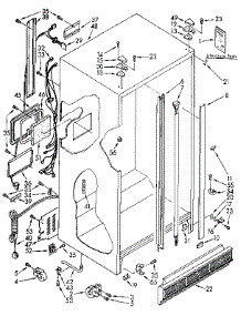 Cabinet Parts parts for Kenmore Refrigerator 106.9515510 (1069515510, 106 9515510) from AppliancePartsPros.com