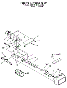 Freezer Interior parts for Kenmore Refrigerator 106.9515510 (1069515510, 106 9515510) from AppliancePartsPros.com