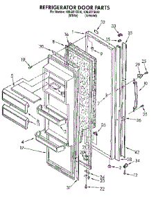 Refrigerator Door parts for Kenmore Refrigerator 106.9515510 (1069515510, 106 9515510) from AppliancePartsPros.com