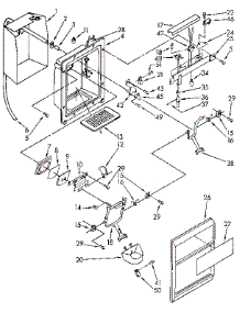 Dispenser Front Parts parts for Kenmore Refrigerator 106.9515510 (1069515510, 106 9515510) from AppliancePartsPros.com
