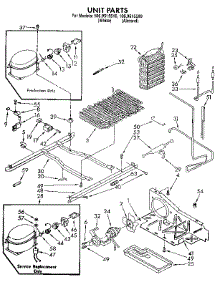 Unit parts for Kenmore Refrigerator 106.9515510 (1069515510, 106 9515510) from AppliancePartsPros.com