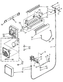 Icemaker parts for Kenmore Refrigerator 106.9515510 (1069515510, 106 9515510) from AppliancePartsPros.com
