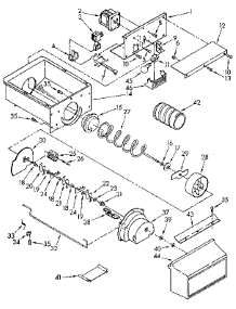 Motor And Ice Container parts for Kenmore Refrigerator 106.9515752 (1069515752, 106 9515752) from AppliancePartsPros.com