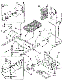 Unit parts for Kenmore Refrigerator 106.9515752 (1069515752, 106 9515752) from AppliancePartsPros.com