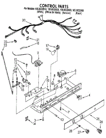 Control parts for Kenmore Refrigerator 106.9532910 (1069532910, 106 9532910) from AppliancePartsPros.com