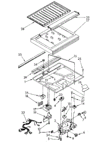 Compartment Separator parts for Kenmore Refrigerator 106.9605661 (1069605661, 106 9605661) from AppliancePartsPros.com
