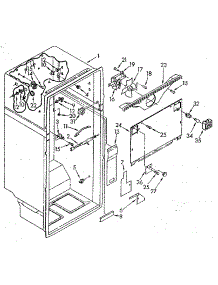 Liner parts for Kenmore Refrigerator 106.9605672 (1069605672, 106 9605672) from AppliancePartsPros.com