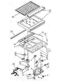 Compartment Separator parts for Kenmore Refrigerator 106.9605672 (1069605672, 106 9605672) from AppliancePartsPros.com