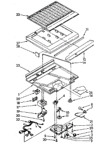 Compartment Separator parts for Kenmore Refrigerator 106.9608511 (1069608511, 106 9608511) from AppliancePartsPros.com