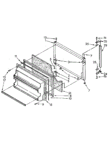Freezer Door parts for Kenmore Refrigerator 106.9608512 (1069608512, 106 9608512) from AppliancePartsPros.com