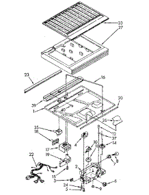 Compartment Separator parts for Kenmore Refrigerator 106.9608763 (1069608763, 106 9608763) from AppliancePartsPros.com