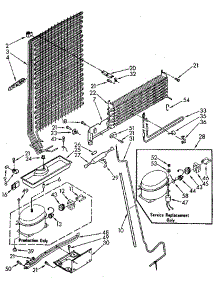 Unit parts for Kenmore Refrigerator 106.9618480 (1069618480, 106 9618480) from AppliancePartsPros.com
