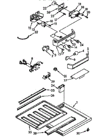 Compartment Separator Parts parts for Kenmore Refrigerator 106.9631621 (1069631621, 106 9631621) from AppliancePartsPros.com